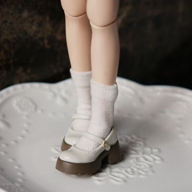 Vintage Platform Mary Jane Doll Shoes – Patent Leather Finish | Universal Fit for Blythe, Licca, Azone, FR & Obitsu 22/24　　