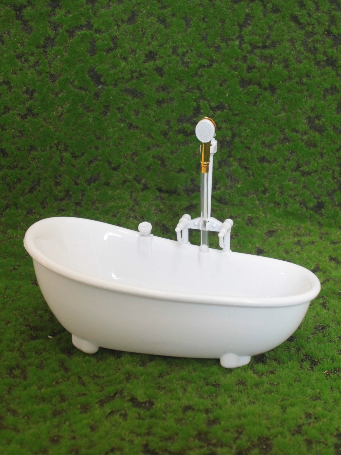 1/6スケール電動ミニチュアバスタブ - 人形やアクションフィギュア用の電池式水スプレーおもちゃ