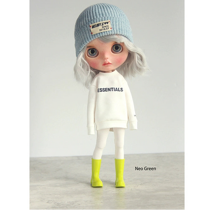 Blythe Licca azone momoko Poppyparker FR Obitsu24 ,22 Rubber boots