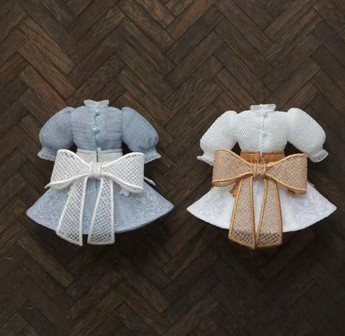 In-Stock 1/6 Scale Doll Tulle Dress Set | 4-Piece Outfit for Blythe, Obitsu 24 & Obitsu 22