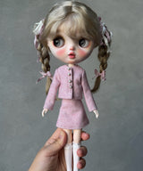 1/6 Scale Tweed Outfit Set | Multiple Colors | Fits Blythe, Obitsu 24, Azone, Licca, Cherry Chan