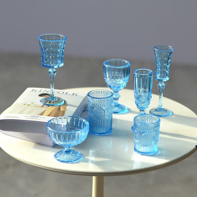 1/6スケール ミニチュアドールハウス ドリンクウェアセット ワイン＆シャンパングラス 7個 | BJD、ブライス、ファッションドール用小道具