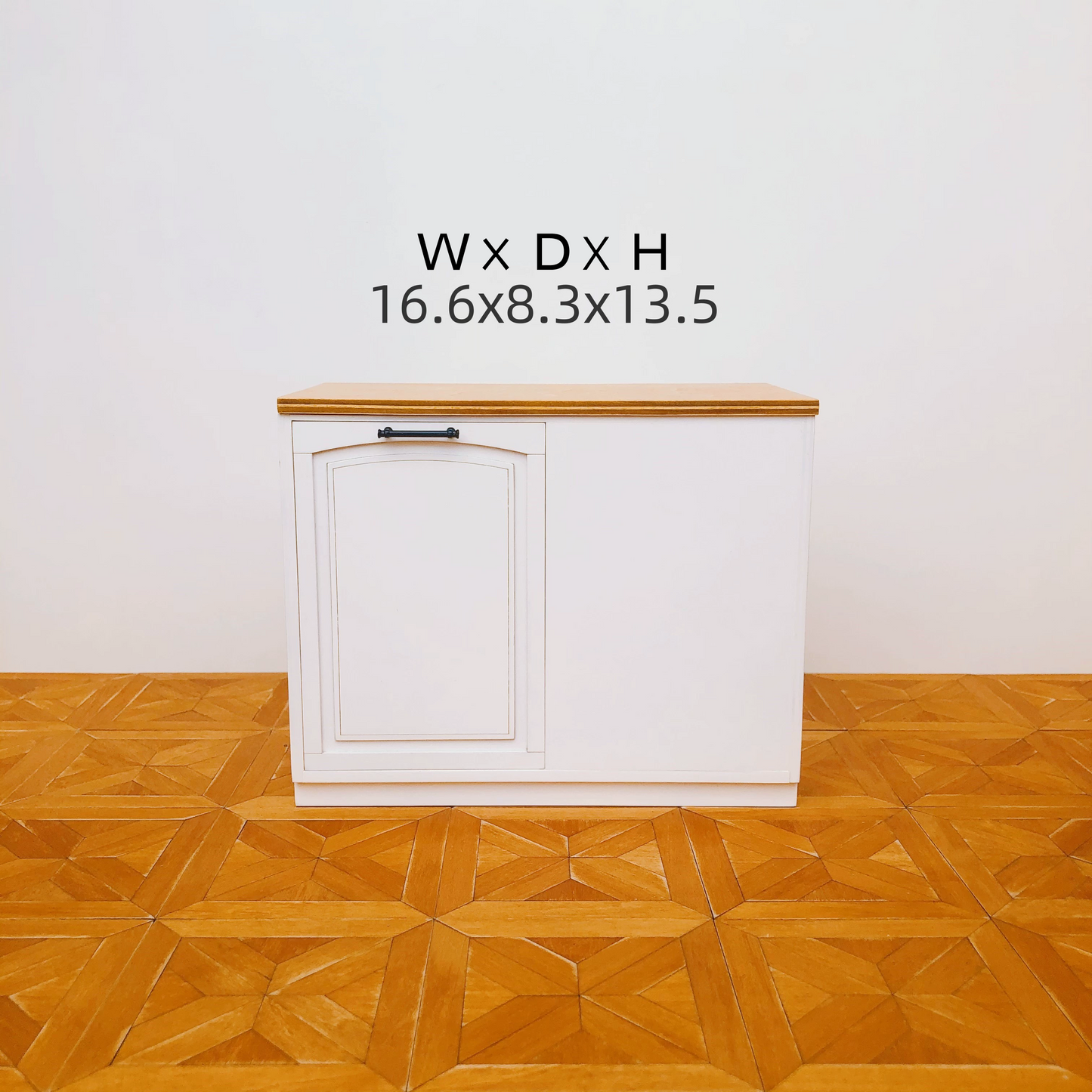 1/6 Scale Dollhouse Kitchen Furniture Set – 9-Piece Modular Cabinets in White  | BJD & Blythe Miniature Kitchen