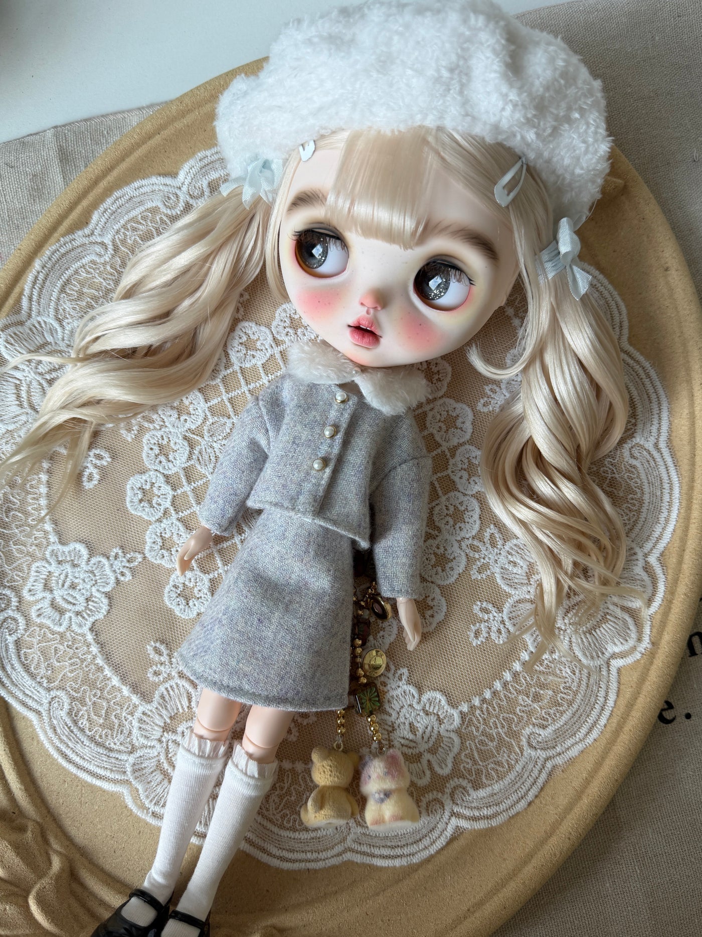 1/6 Scale Tweed Outfit Set | Multiple Colors | Fits Blythe, Obitsu 24, Azone, Licca, Cherry Chan