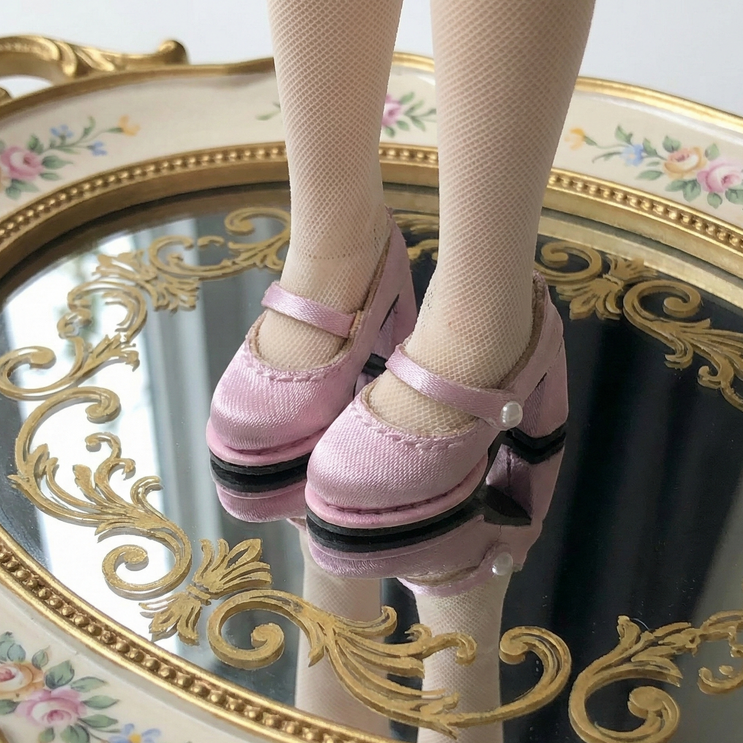 Chunky Heel Mary Jane Doll Shoes – Satin & Leather Options | Multi-Color | Fits Blythe, Licca, Azone, Momoko, FR & Obitsu 22/24