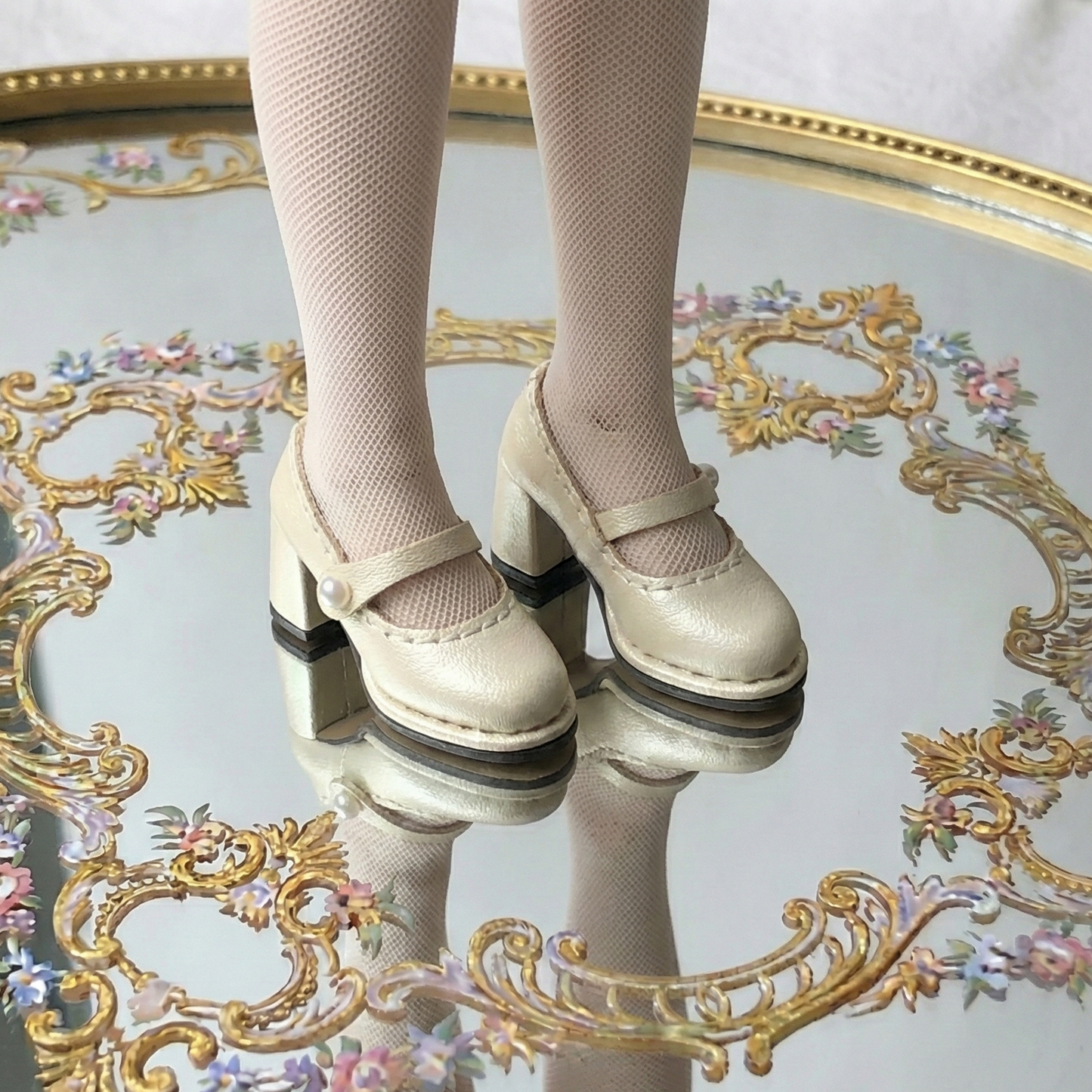 Chunky Heel Mary Jane Doll Shoes – Satin & Leather Options | Multi-Color | Fits Blythe, Licca, Azone, Momoko, FR & Obitsu 22/24