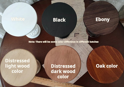 Handmade vintage carved round table for 1/3, 1/4, and 1/6 scale dolls, available in multiple colors.