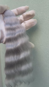 High-Gloss Mohair for Dolls | Ash Blue 20-25cm
