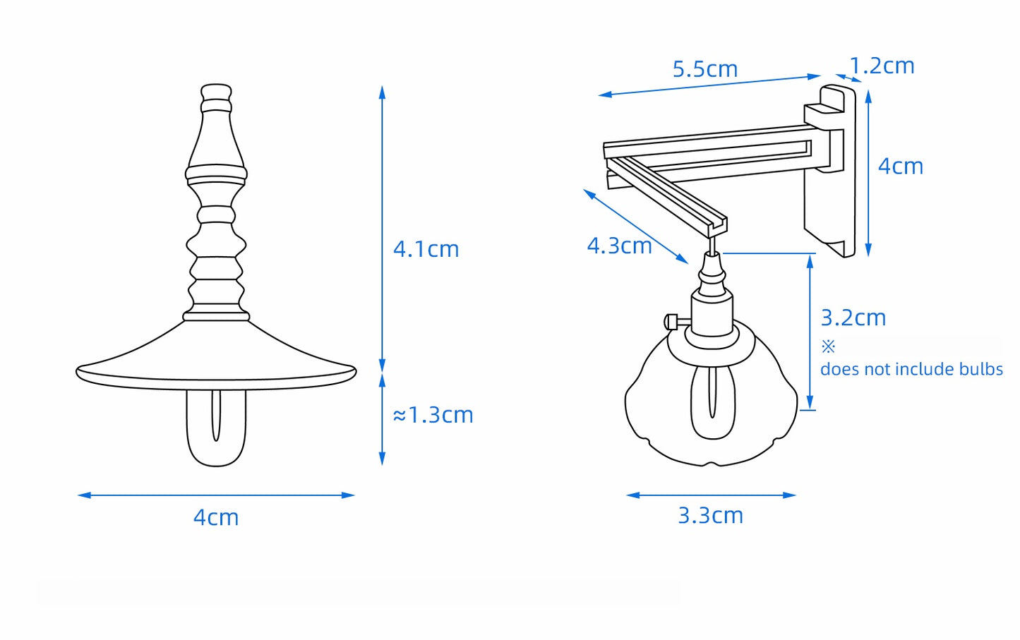 1/6 Scale Dollhouse Lighting  Chandelier, Folding Wall Lamp & Lamp Stand | Plug-in Ambient Miniature Light for BJD & Blythe