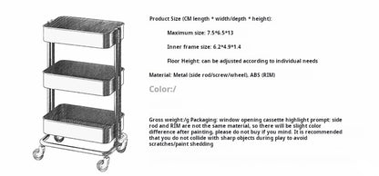 1/6 Scale Miniature Dollhouse Trolley & Storage Rack | Furniture for Blythe, BJD & Fashion Dolls