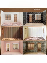 1/6 Scale Dollhouse Wallpaper – waterproof material | DIY Miniature Wall Decoration for BJD & Blythe