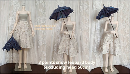 Handmade BJD doll with adjustable opening and closing, Rococo palace umbrella, antique umbrella, one-third and doll, quarter for dolls